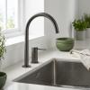 Pure.Sink Luxion 2-hole Gun Metal Kitchen Faucet with Round Spout PLX2HR-61